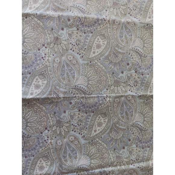 Raymond Waites Paisley Pillow Cases Set Of 2 QUEEN Green Purple 100% Cotton Boho - Picture 4 of 8